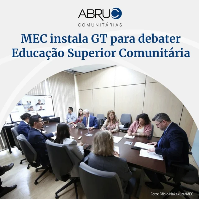 O Ministério da Educação (MEC) realizou na última quarta-feira (27), a primeira reunião do Grupo de Trabalho (GT) instituído para estudar propostas de soluções regulatórias ajustadas às características das Instituições Comunitárias de Educação Superior (ICES). O GT foi criado pela Portaria MEC nº 1.015/2024 (veja em www.encurtador.com.br/Er5Nc). 

A próxima reunião do grupo está prevista para 16 de dezembro. Na ocasião, o MEC deverá trazer um retorno sobre as contribuições apresentadas. 

Veja a matéria completa no site da ABRUC: www.encurtador.com.br/gYsc9

Fonte: MEC